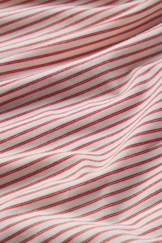 Eberjey Gisele Modal Long PJ Set, Duo Stripe Holiday Red