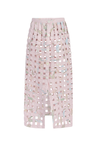 Coco Shop Basket Skirt, Rose Peace Lily