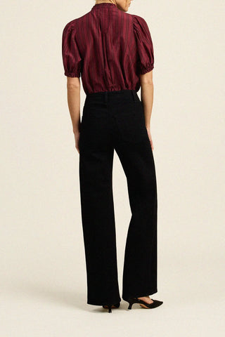 Trovata Mira Blouse, Garnet Stripe
