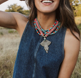 TS Gather Goods Thin Turquoise Necklace