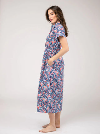 Beau & Ro Lisa Dress, Garden Navy