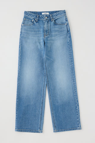 Moussy Vintage Idabel ID Straight Mid, Blue
