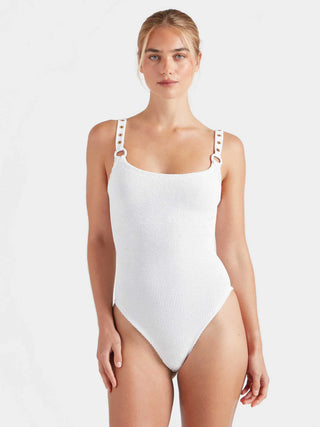 Hunza G Melody Swimsuit, White