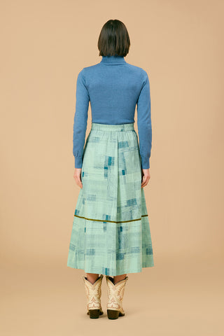 Olivia by Livro Gabby Skirt, Blue Print