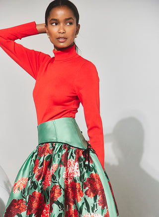 Hunter Bell Roen Turtleneck, Crimson Red