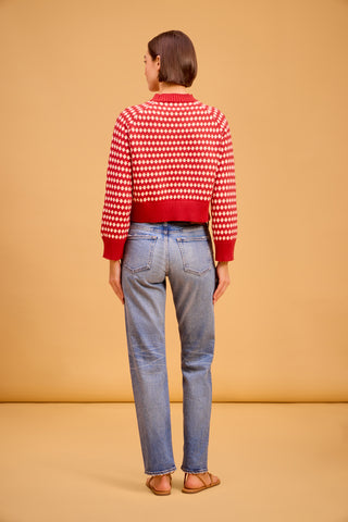 OBL Marta Sweater, Crimson