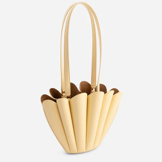 Mlouye Mini Seashell Tote, Butter