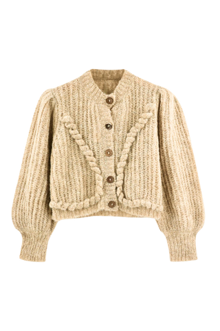 Mirth Moritz Knit Cardigan, Sand