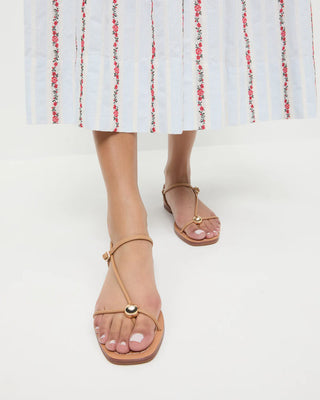 Loeffler Randall Lara Strappy Flat Sandal, Dune