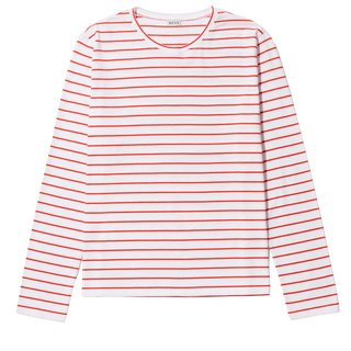 Kule The Modern Long, White Poppy Pinstripe