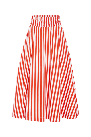 Livro Pavilion Skirt, Red Stripes