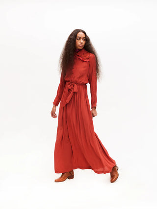 Carolina K Cumbre Dress, Blood Orange