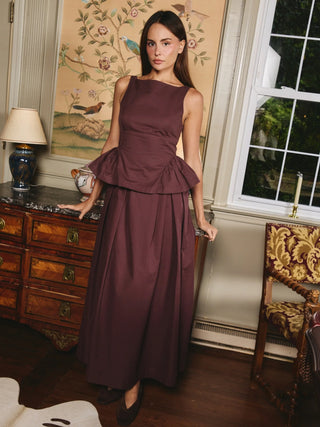 Love the Label Earnshaw Top, Deep Mahogany