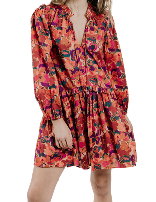 Love the Label Edith Long Sleeve Dress, Prospect Flower Liberty Print