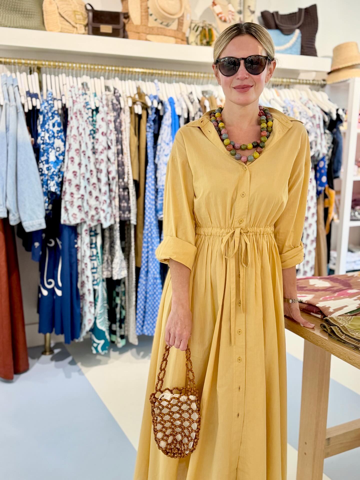 Apiece Apart Priska Shirt Dress, Sun Butter – Monkee's of Mount