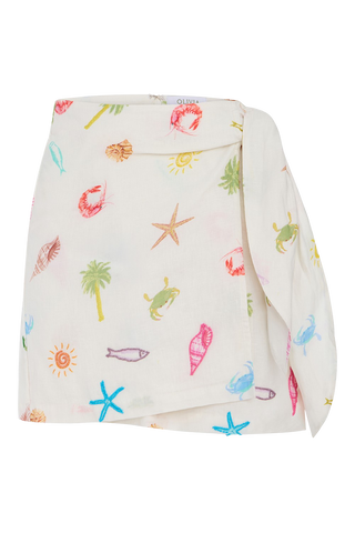 Olivia by Livro Isla Wrap Skirt, Oceano