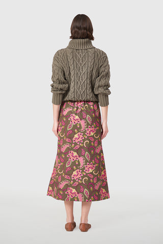 Livro Cable Knit Turtleneck, Pine