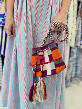 Guanabana Anise Crossbody, Terracotta & Burgundy