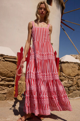 Oliphant Strappy Maxi, Santorini Red