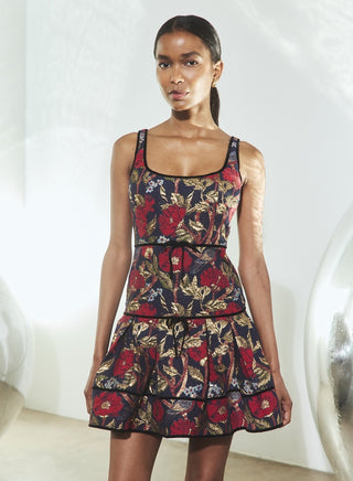 Hunter Bell Rosalind Dress, Palais Floral Gold
