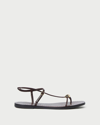 Loeffler Randall Lara Strappy Flat Sandal, Espresso