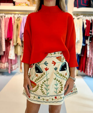The Liv Heirloom Mini Skirt, Prairie Bloom