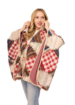 Poncho, Early 1900s Indigo Pineapple