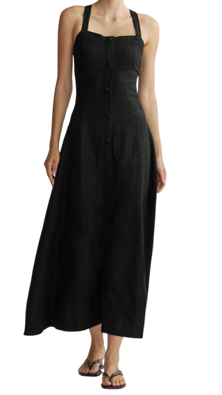 DL1961 Danika Dress, Black Linen