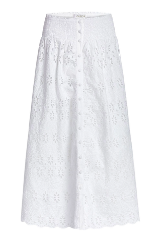 Olivia by Livro Georgia Skirt, White Eyelet