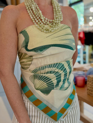 The Liv Beaded Layering Necklace, Sage Mist