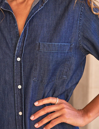 Frank & Eileen Rory Maxi Shirtdress, Vintage Dark Wash