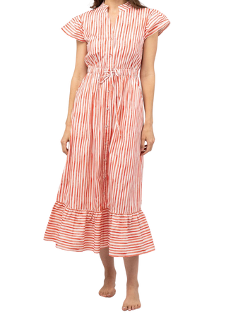 Beau & Ro Flutter Dress, Roam Sorrento Stripe