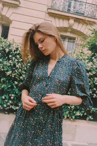 Trovata Sylvie Dress, Marin Ditsy