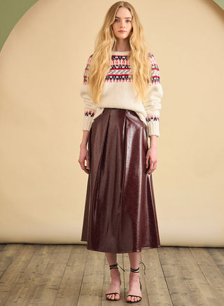 Hunter Bell Atlyn Skirt, Oxblood