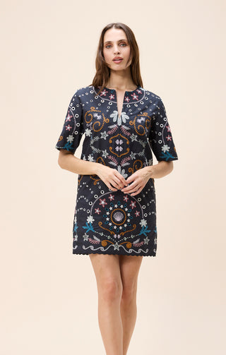 Cleobella Mische Mini Dress, Black