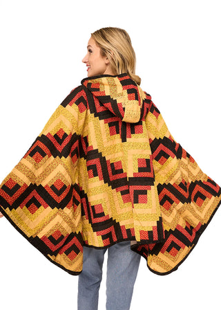 Poncho, Barn Raising Log Cabin