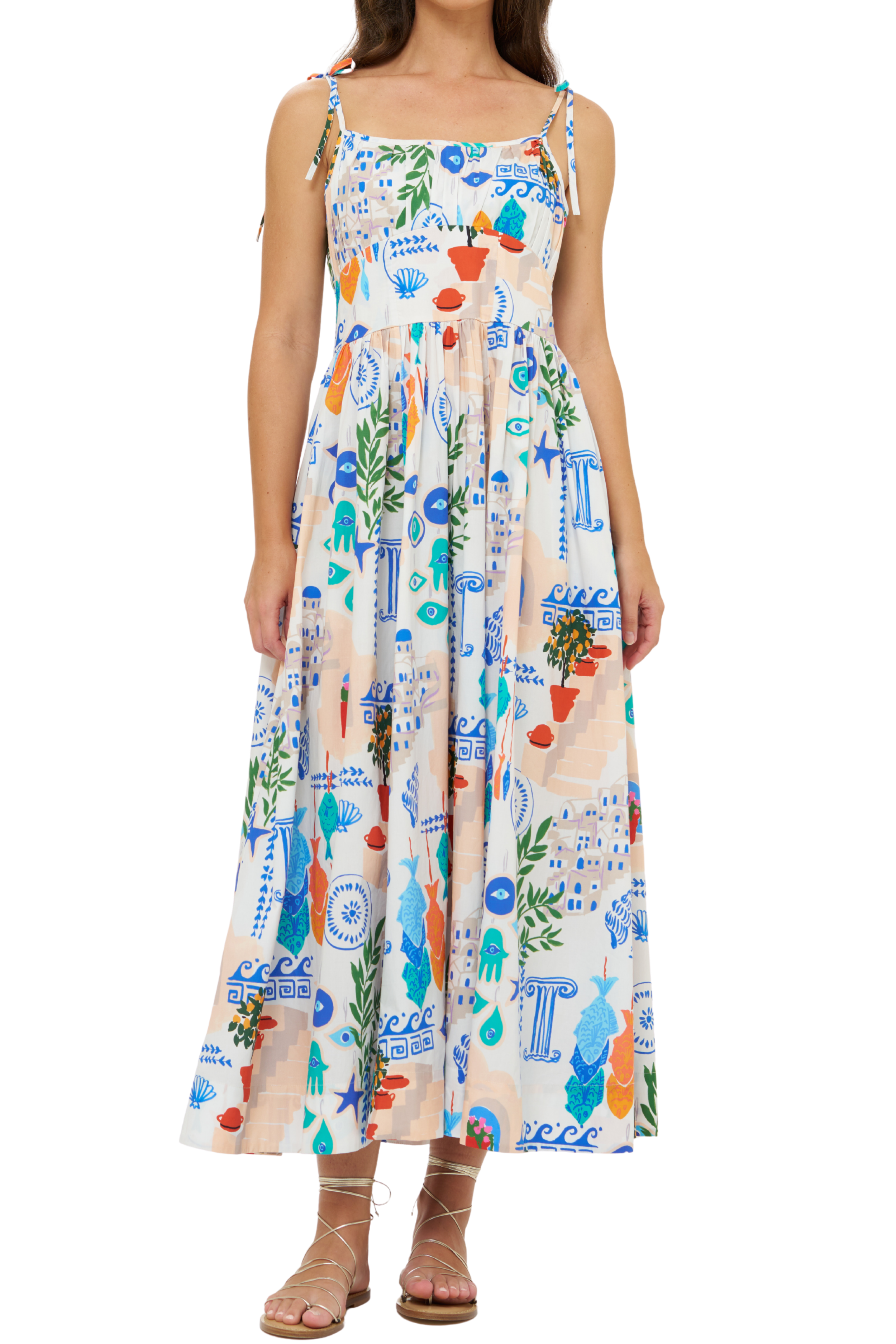 Oliphant Scarlett Dress, Corfu Blue S