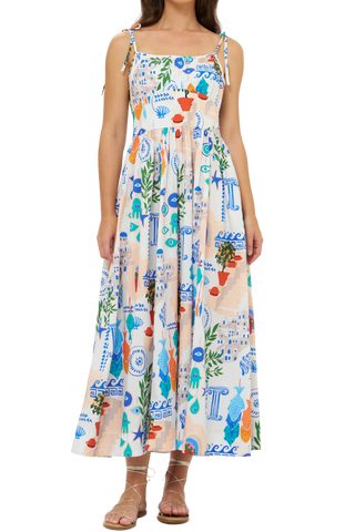 Oliphant Scarlett Dress, Corfu Blue