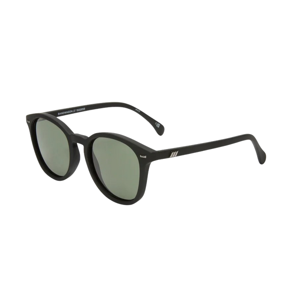 Le Specs Bandwagon Sunglasses, Black Rubber – Monkee display picture 1