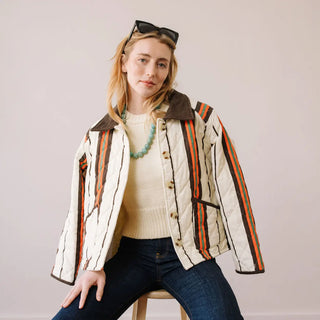 Sunshine Tienda Barn Jacket, Vintage Stripe