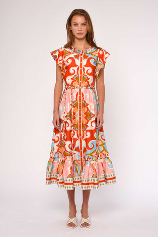 Love the Label Ella Midi Dress, Rosetti Print