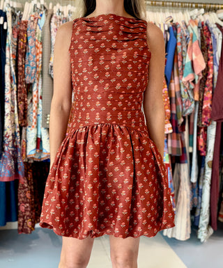 Lovaan Val Mini Dress, Auburn Rose