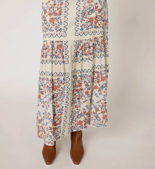 Cleobella Majorie Ankle Skirt, La Ramos Print