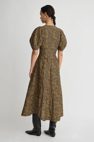Apiece Apart Bettina Maxi, Leo Floral Midnight