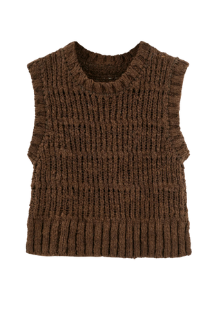 Mirth Marin Ladderstitch Vest, Cocoa