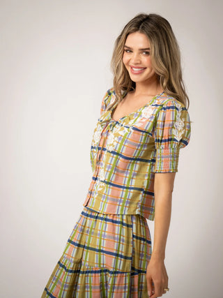 Beau & Ro Louisa Top, Camden Plaid