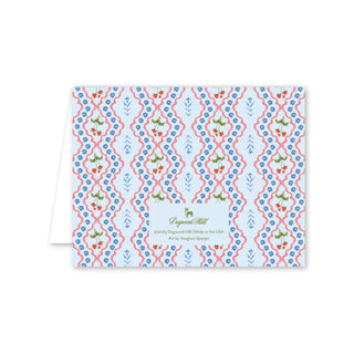Dogwood Hill Thank You Set, Lamia Damask Blue