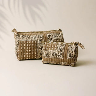 Sunshine Tienda Large Pouch, Olive Bandana