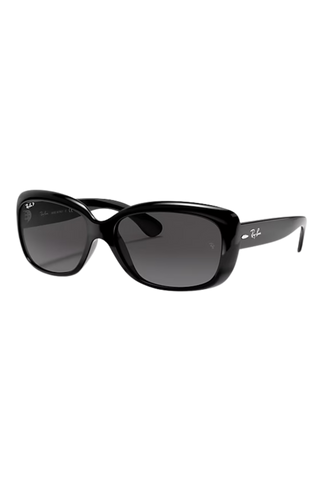 Ray-Ban Jackie Ohh Black Sunglasses, Light Grey Gradient Dark Grey