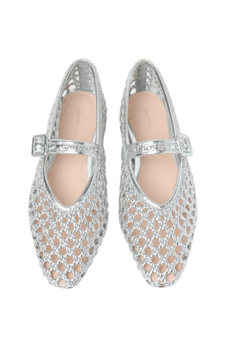 Loeffler Randall Junia Maryjane Flat, Silver